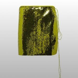 Oseree Green Sequin Coverup Skirt